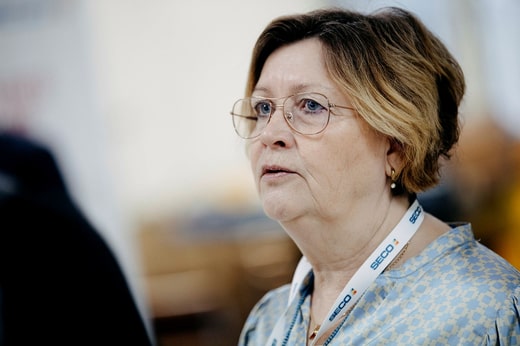 Carina Smeds travaille aux ressources humaines chez Seco Tools et a eu l'idée d'organiser une foire pour mettre en relation les employés et les entreprises de la région.