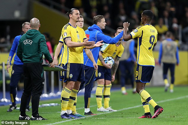 Ibrahimovic est entré en jeu en tant que remplaçant pour la Suède qui s'est inclinée 3-0 face à la Belgique
