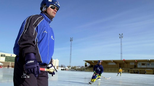 Entraînement suédois à Gränsvallen à Haparanda en 2001.