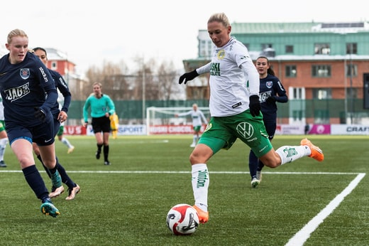 Jonna Andersson de Hammarby lors du match de coupe contre Eskilstuna ce week-end.