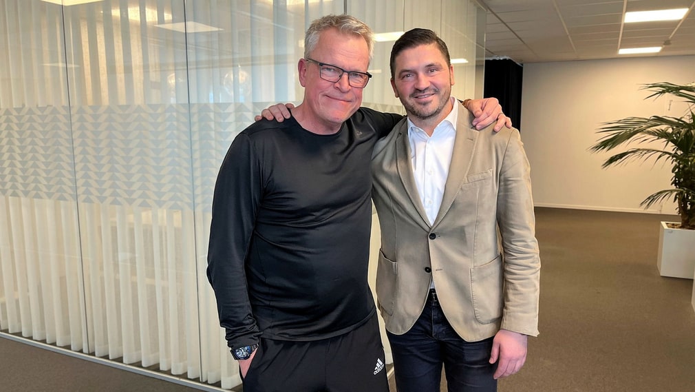 Janne Andersson et Bojan Djordjic.