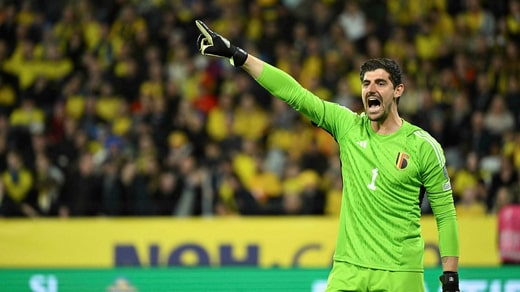 Le gardien de but belge Thibaut Courtois, qui vit au Real Madrid, a gardé le zéro contre la Suède vendredi.