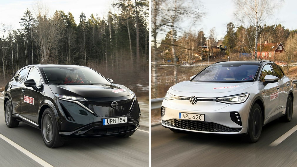 Essai de Nissan Ariya et de Volkswagen ID.4 GTX.