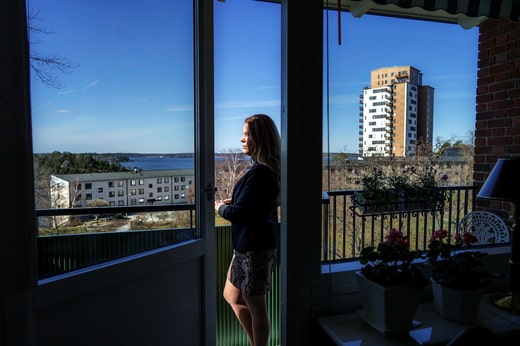 Martina Hultkrantz vend des appartements à Hässelby depuis 15 ans.