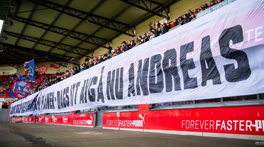 Les supporters de l'équipe ont encouragé Andreas Granqvist à démissionner lors du match de Superettan de samedi.