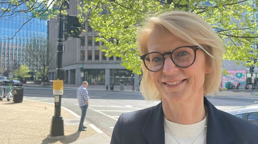 Elisabeth Svantesson dans un Washington ensoleillé et morose.