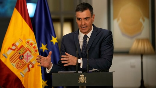 Premier ministre espagnol Pedro Sánchez.