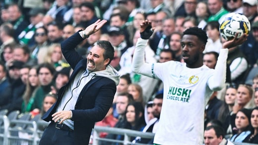 Marti Cifuentes entraîne son Hammarby lors du match sans but contre Mjällby.