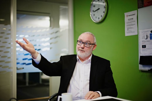 Bo Larsson, chef de projet de Trafikverket pour la liaison ouest.