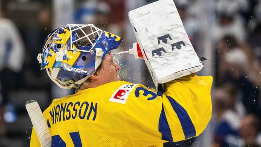 Lasse Johansson a gardé la cage suédoise lors de deux des trois matches de la Coupe du monde - jusqu'à présent.