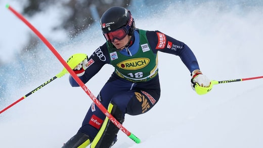 Huski Wear a déjà sponsorisé l'équipe nationale de ski alpin, ici Anna Swenn-Larsson dans Levi 2021, mais l'accord a été annulé prématurément.