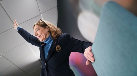 Si vous avez du mal à faire un exercice, accrochez-vous à quelque chose, dit Samuelsson.