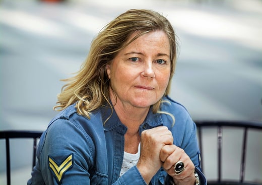 Marika Domanski Lyfors, manager de longue date de l'équipe nationale de football féminin suédoise.