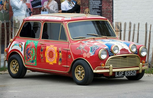 Cette Austin Mini Cooper S de 1966 appartenait au Beatle George Harrison.