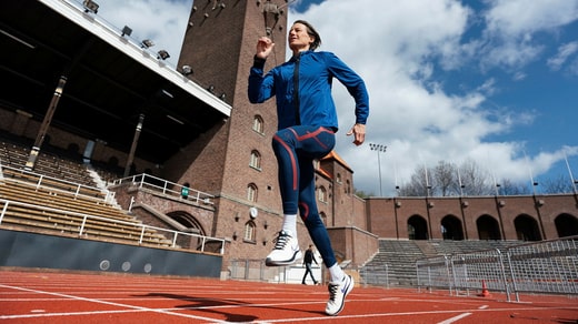 Selon Malin Ewerlöf, une bonne posture est essentielle pour la technique de course.