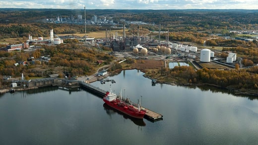 Usine Borealis à Stenungsund.