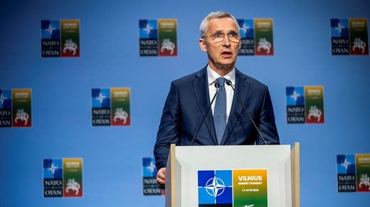 Secrétaire général de l'OTAN, le Norvégien Jens Stoltenberg.