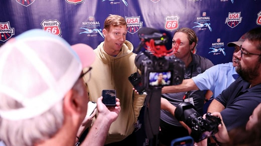 Après 13 mois de silence, début juillet, Caeleb Dressel était prête à répondre à toutes les questions des journalistes.