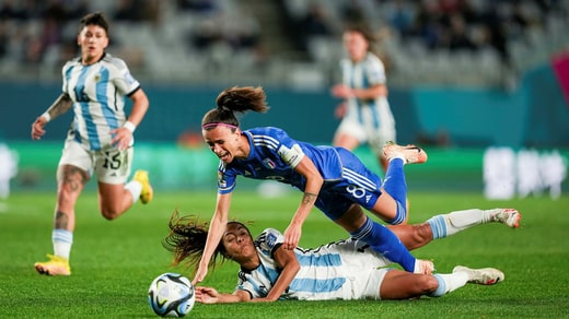 Le match de Coupe du Monde entre l'Italie et l'Argentine, adversaires de la Suède dans le groupe, a parfois été très difficile.