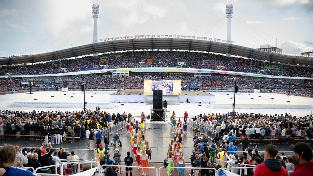 Ullevi lors de l'ouverture de la Gothia Cup le 17 juillet.