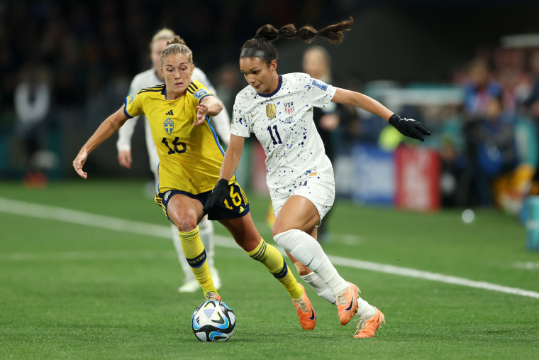 Image : Suède v USA : Huitième de finale - Coupe du Monde Féminine de la FIFA Australie &amp ; Nouvelle-Zélande 2023