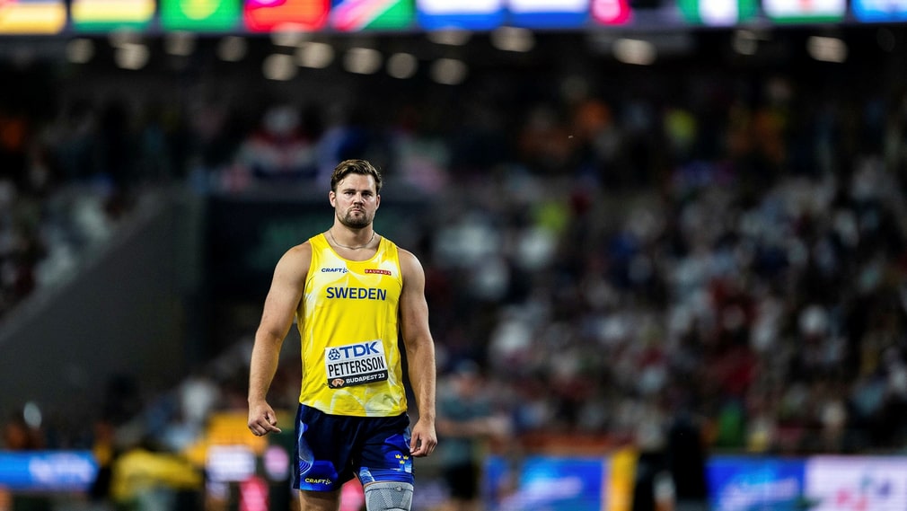 Simon Pettersson lors des qualifications du disque samedi.