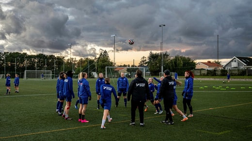 Entraînement à Vångavallen.