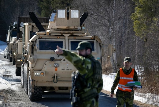 17 avril de cette année : un bataillon américain normalement basé à l'extérieur de Trondheim arrive à Östersund après avoir passé Storlien, dans le cadre de l'exercice militaire majeur Aurora23.
