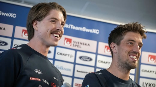 William Poromaa et Calle Halfvarsson lors d'une réunion de pré-saison.