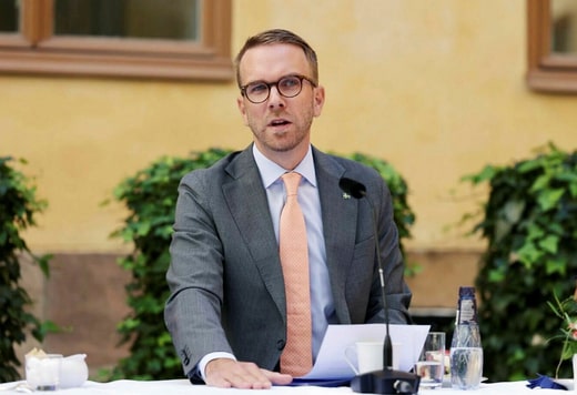 Ministre des infrastructures et du logement Andreas Carlson (KD).