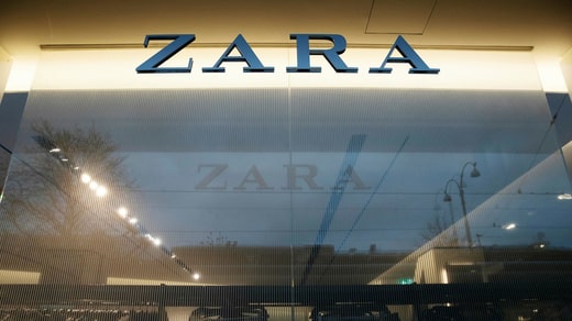 Chaîne de vêtements Zara.