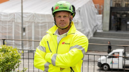 Johan Torstensson, médiateur pour l'environnement de travail à Byggnads