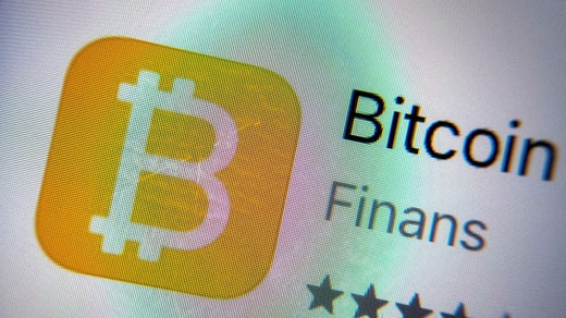 La crypto-monnaie bitcoin.