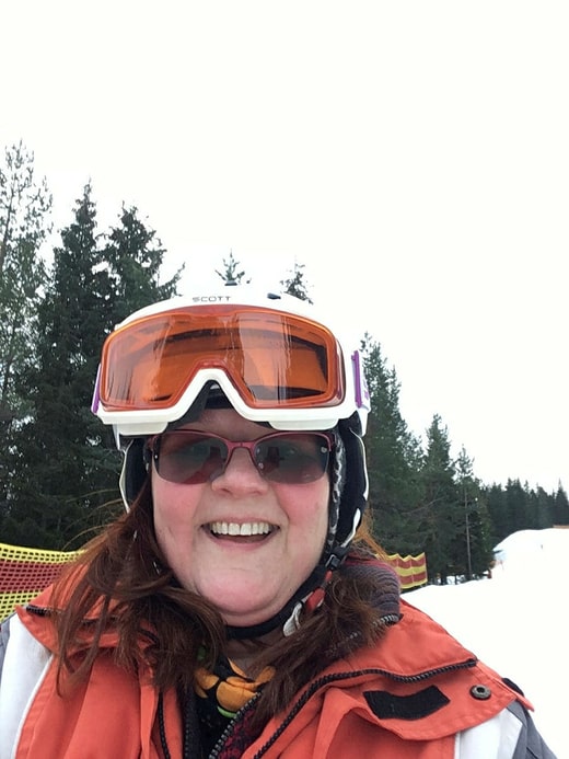 Finalement, Karin Jansson a pu aller skier. Le lendemain, la famille a réessayé.