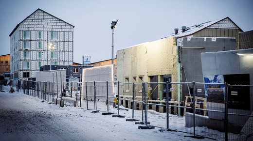 Kiruna est l'une des villes où la construction doit augmenter.