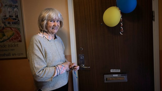 Monica Strömberg vit dans une maison collective à Älvsjö :