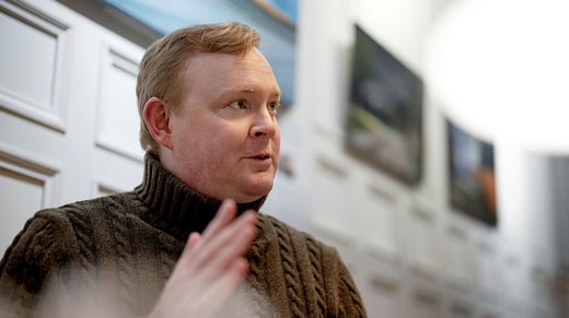 Dennis Wedin, maire d'opposition modérée de la ville de Stockholm.