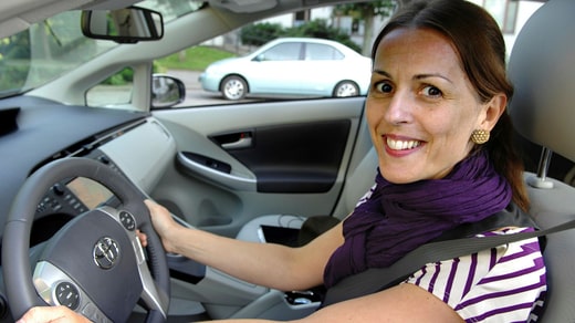 Helena Mellström a été l'une des premières à acheter une Toyota Prius en Suède. 