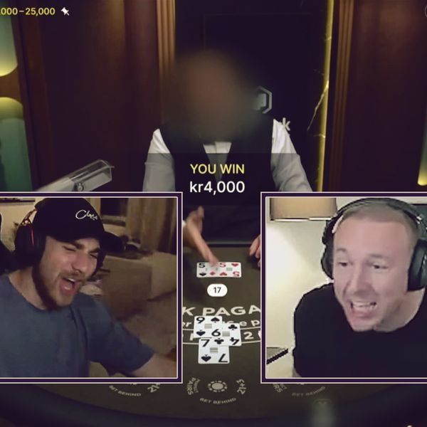 Heaton et Sampe V2 jouent au casino en ligne (l'image est un montage).